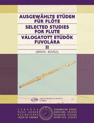 Book cover for Ausgewählte Etüden für Flöte II