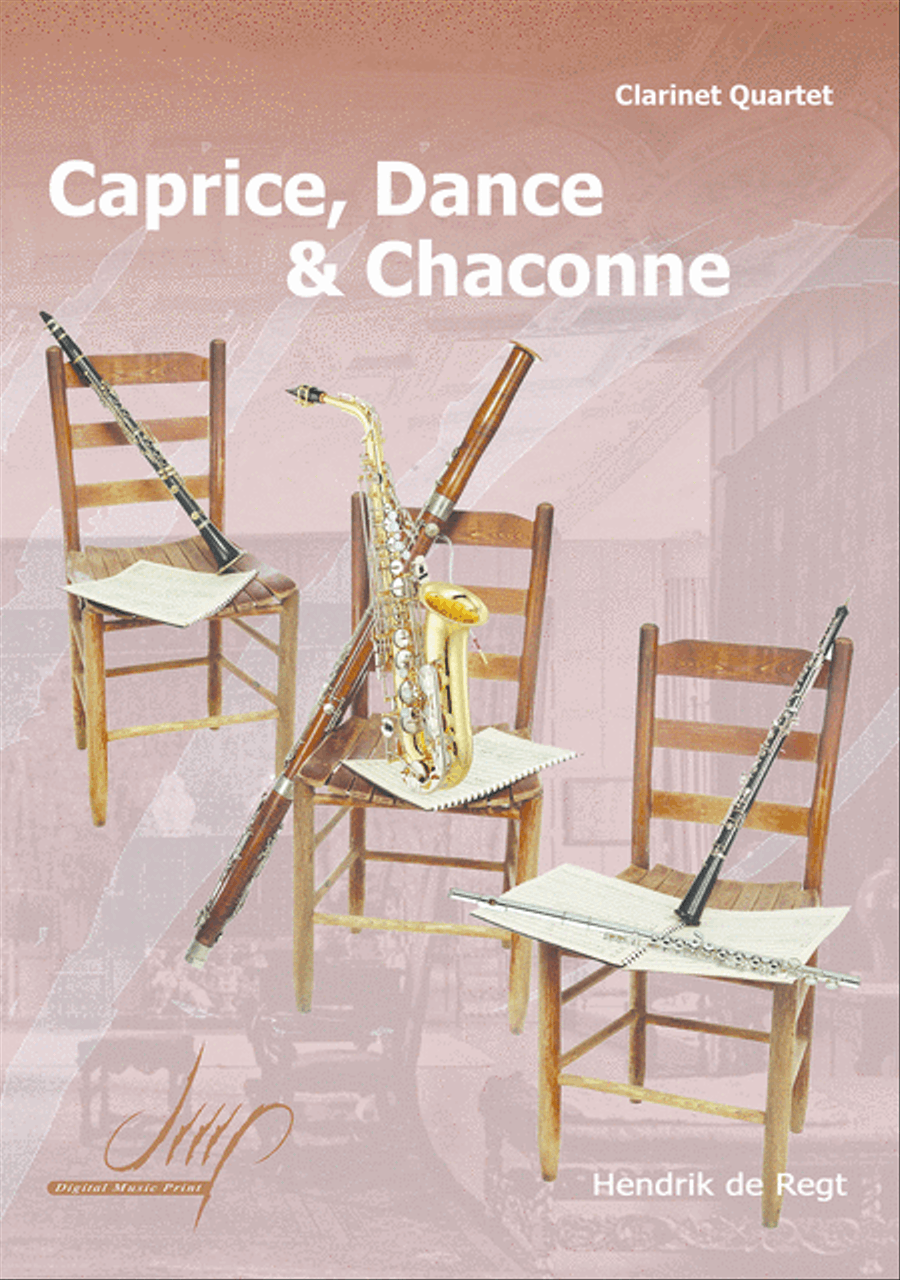 Capriccio, Dance & Chaconne Clarinet Quartet scores gallery preview page 1