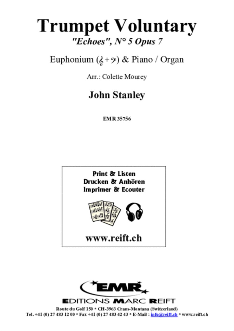 Trumpet Voluntary Euphonium scores gallery preview page 2