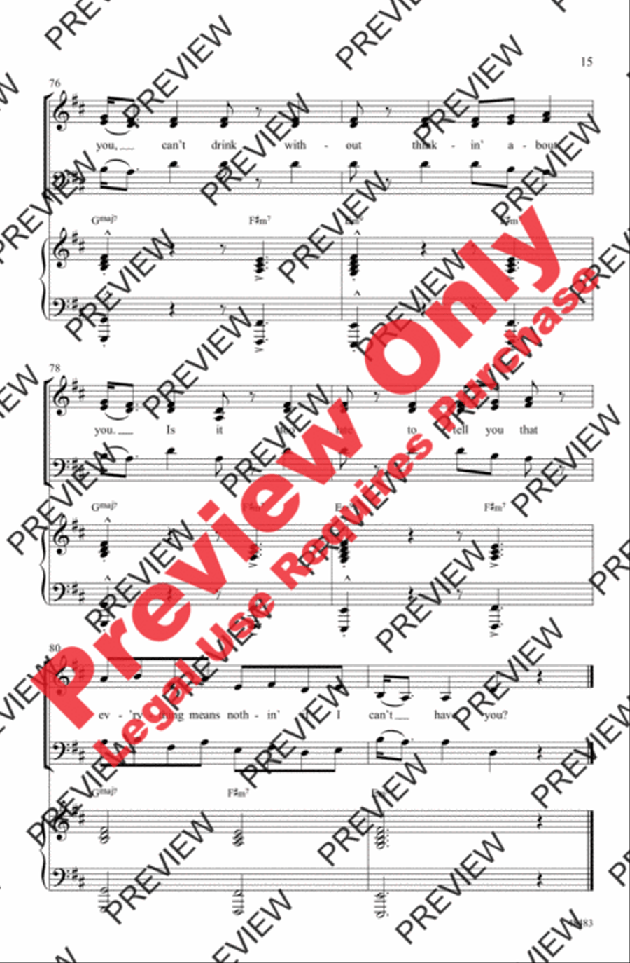 If I Can't Have You 3-Part scores gallery preview page 15