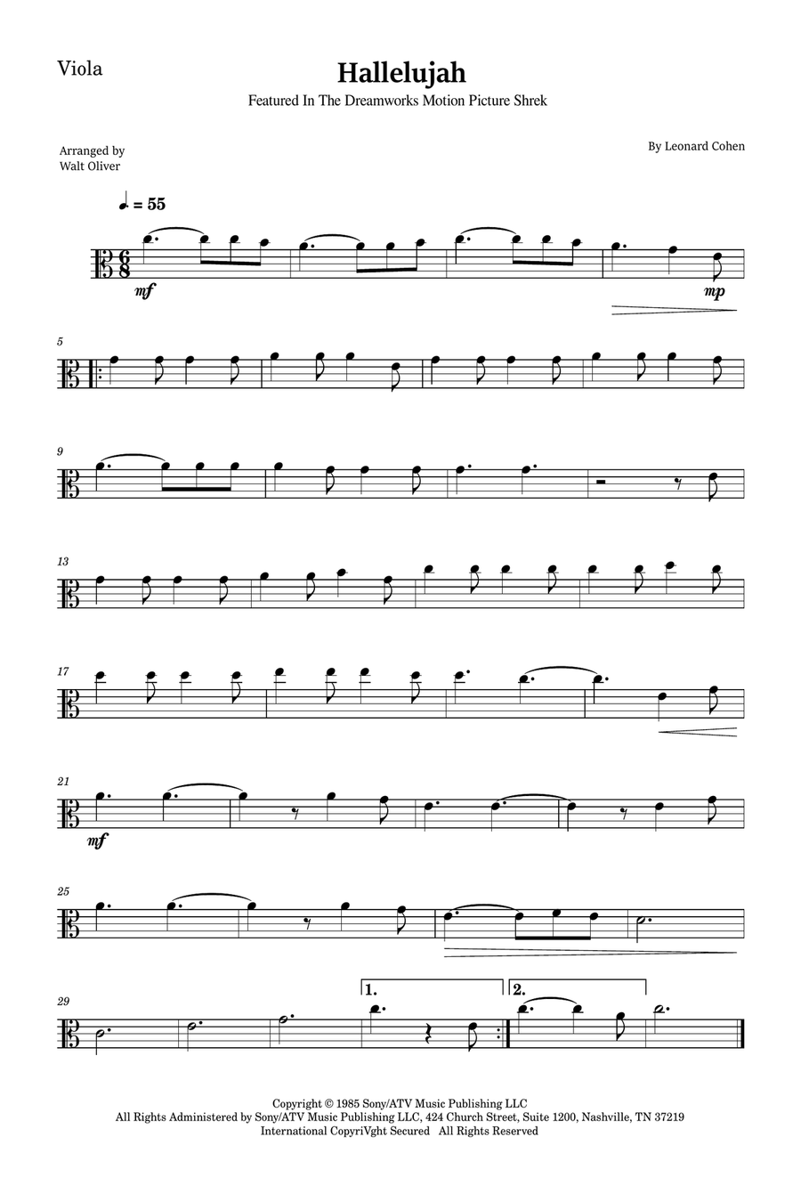 Hallelujah Trombone scores gallery preview page 3