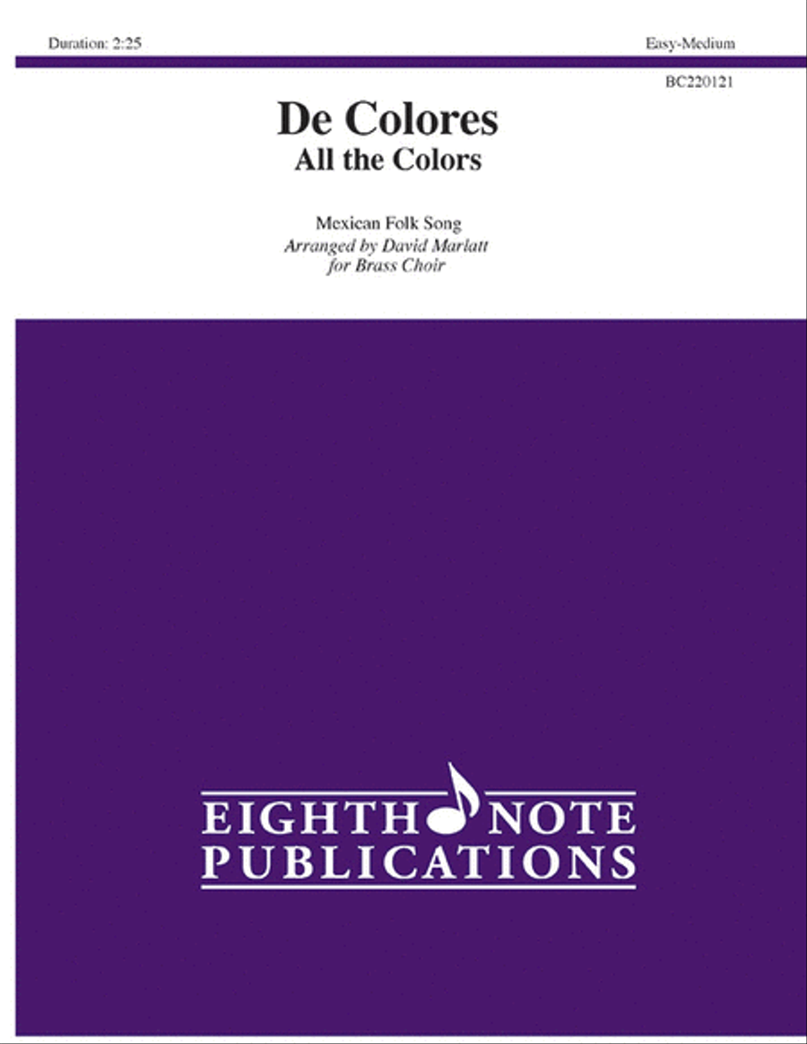De Colores De Colores Small Ensemble scores gallery preview page 1