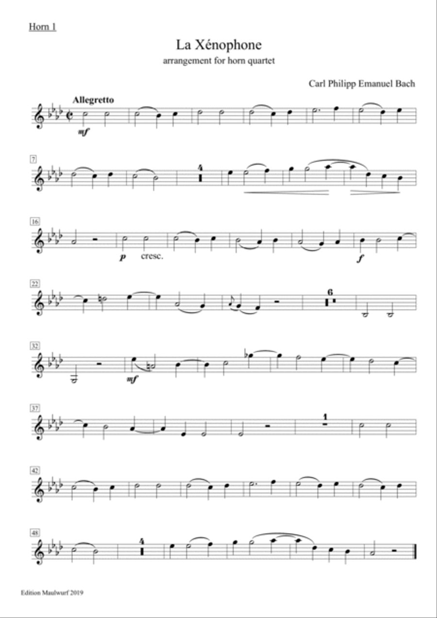 La Xénophone Horn scores gallery preview page 3