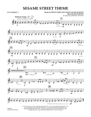 Sesame Street Theme - Bb Clarinet 2