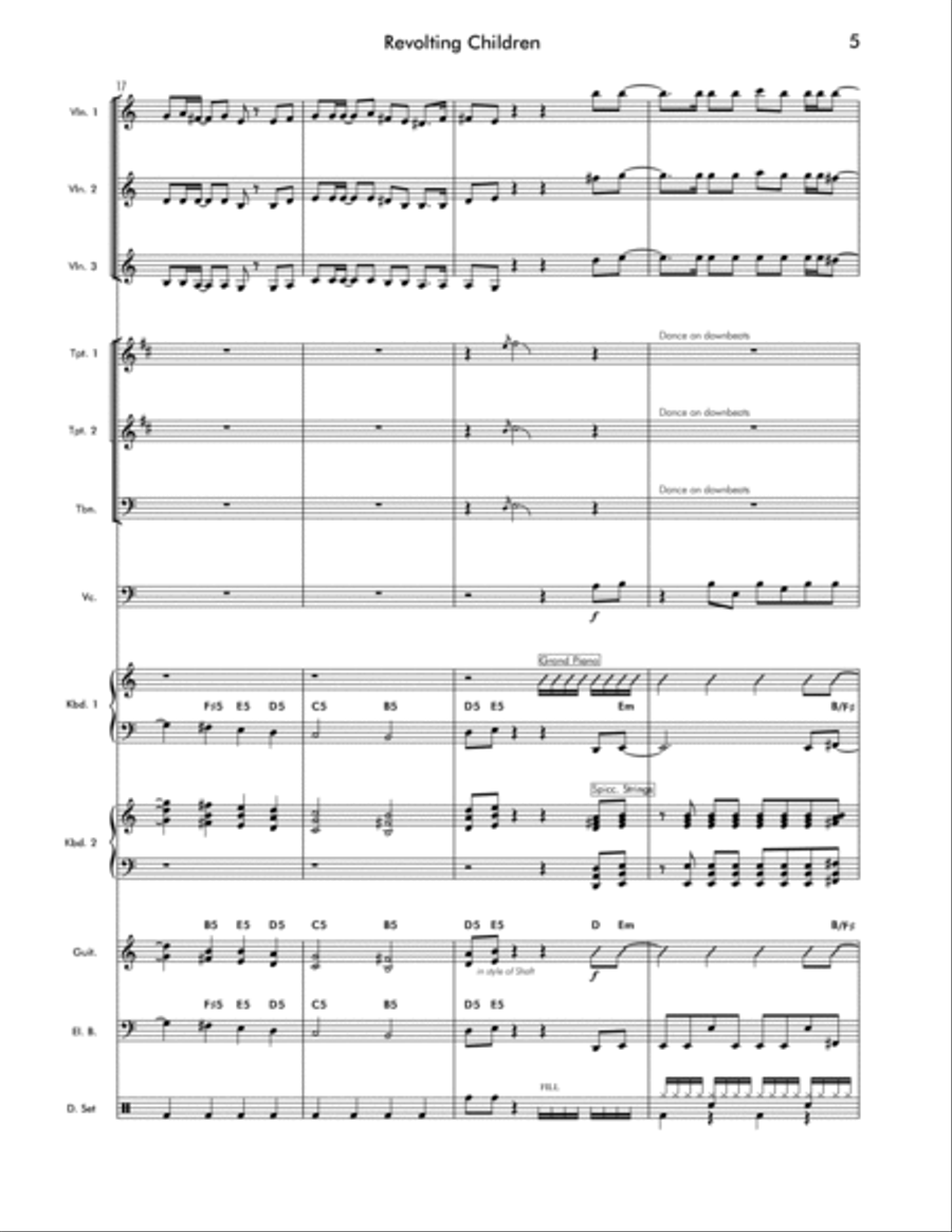 Revolting Children Jazz Ensemble scores gallery preview page 6