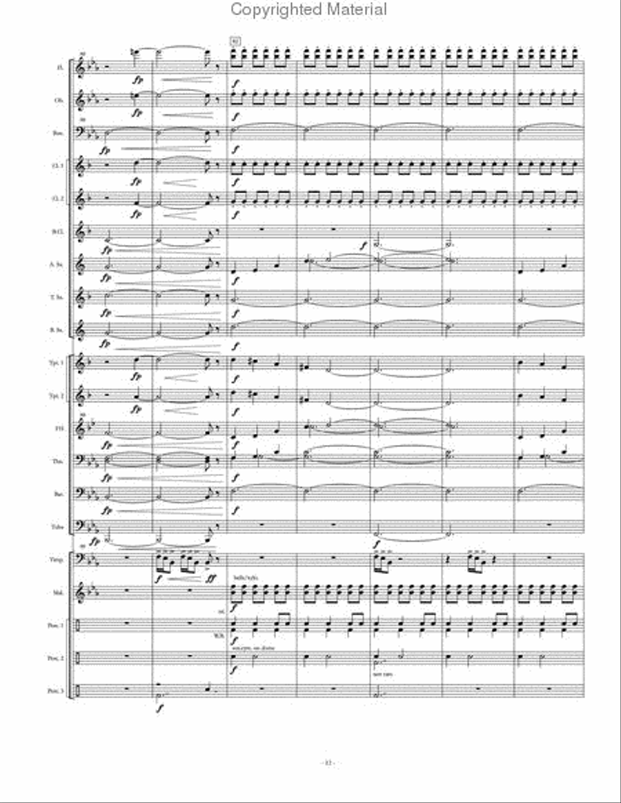 Monuments Monuments Concert Band scores gallery preview page 13