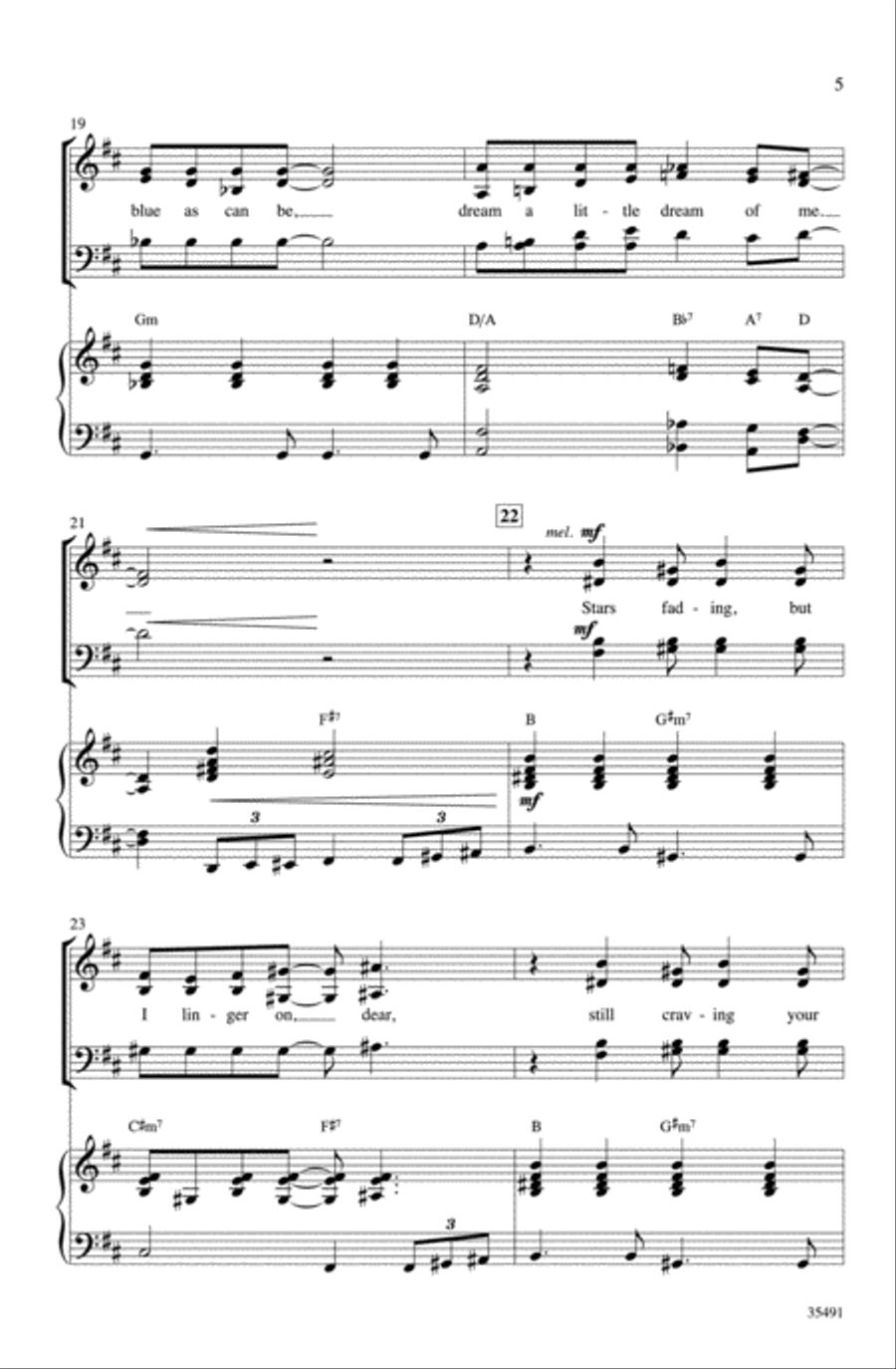 Dream a Little Dream of Me - SoundTrax CD (CD only) Choir scores gallery preview page 5