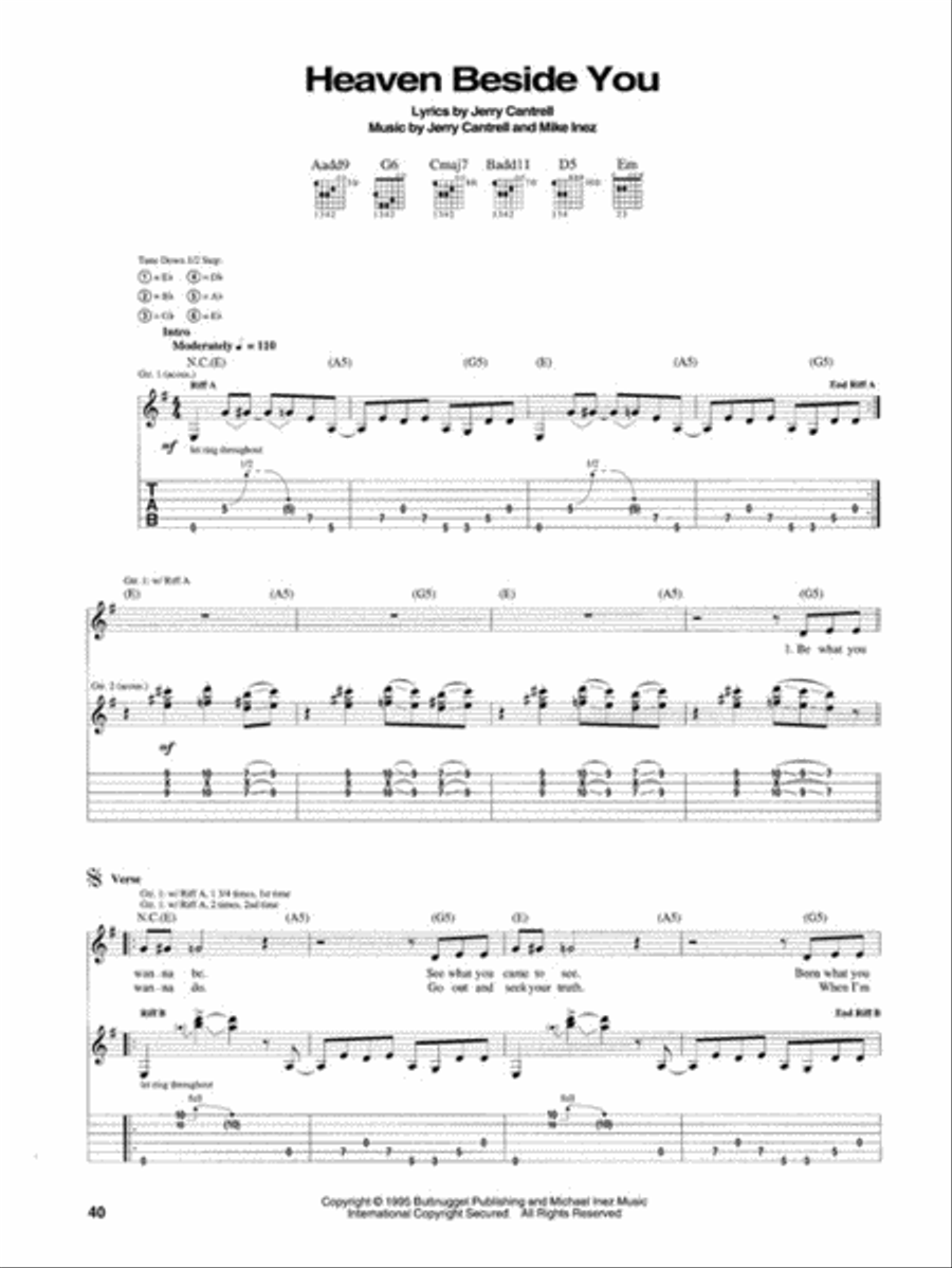Alice in Chains – Acoustic Acoustic Guitar scores gallery preview page 6