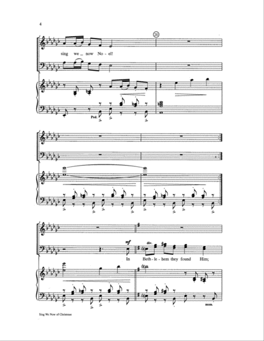 Sing We Now of Christmas Sing We Now of Christmas 4-Part scores gallery preview page 4