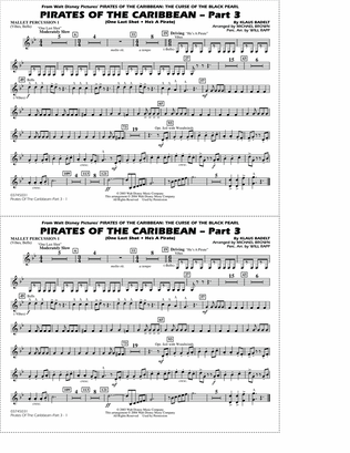Pirates of the Caribbean - Part 3 (arr. Michael Brown) - Mallet Percussion 1
