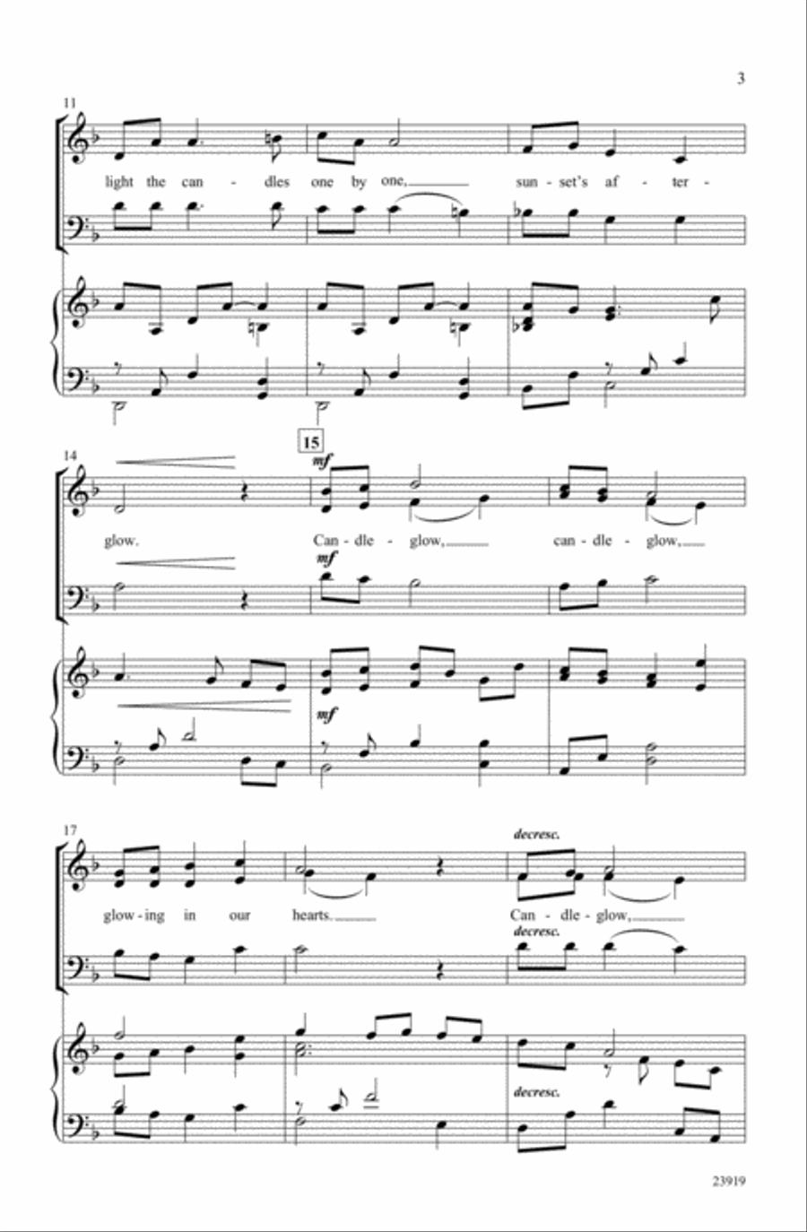 Candleglow Candleglow 3-Part scores gallery preview page 2