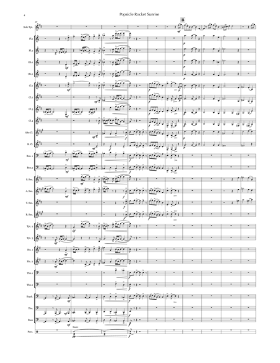 Still Life with Melon & Sand (trumpet & concert band) Concert Band scores gallery preview page 6