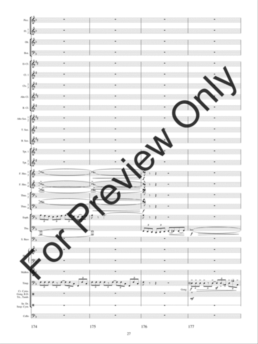Festival Variations Concert Band scores gallery preview page 30