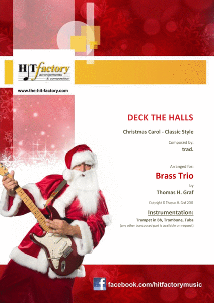 Deck the halls - Christmas Carol - Polyphonic - Brass Trio image number null