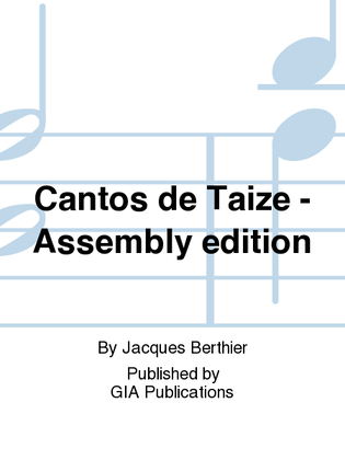 Book cover for Cantos de Taizé - Assembly edition