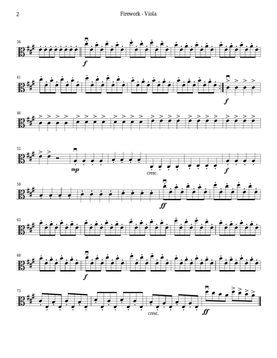 Firework String Quartet scores gallery preview page 6