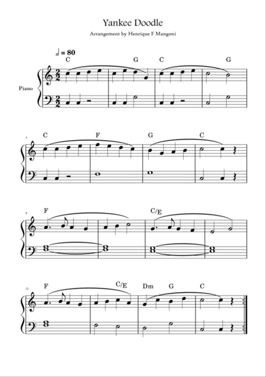 4th of July for Beginners: six patriotic songs arranged for easy piano Easy Piano scores gallery preview page 3