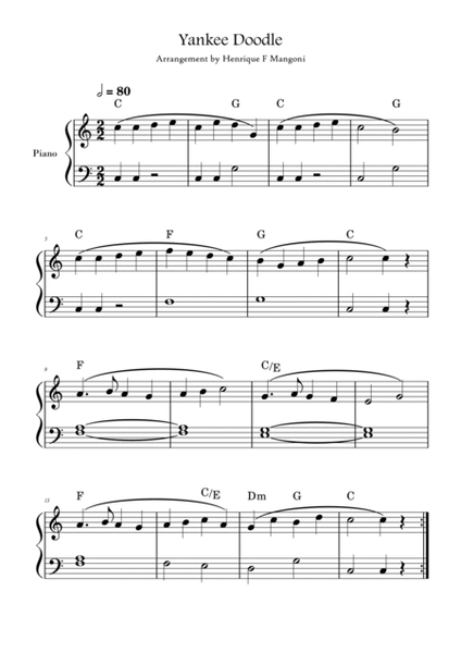 4th of July for Beginners: six patriotic songs arranged for easy piano image number null