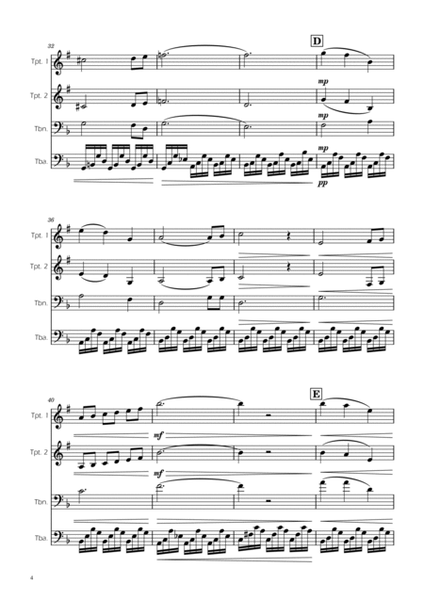 The Swan - Saint-Saens - Brass Quartet image number null