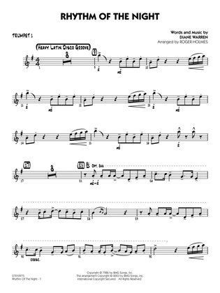 Rhythm of the Night (arr. Roger Holmes) - Trumpet 1