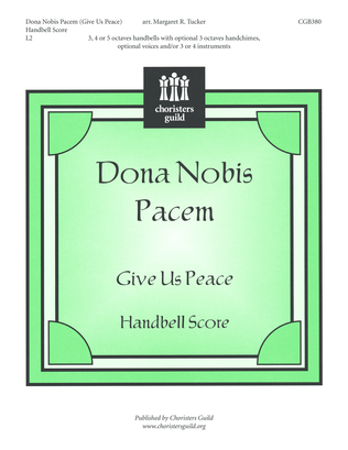 Book cover for Dona Nobis Pacem - Handbell Score