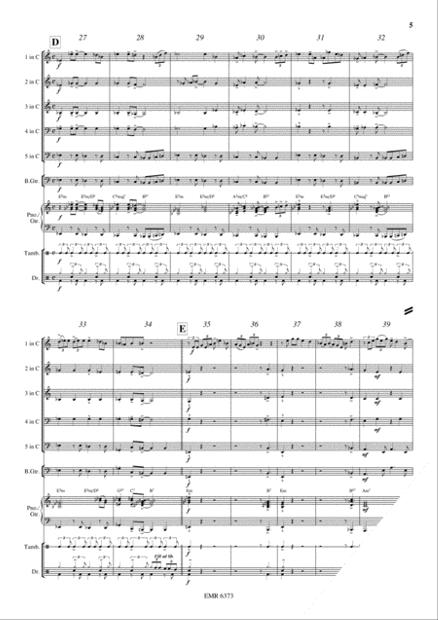 Ox And Donkey Blues Brass Band scores gallery preview page 6