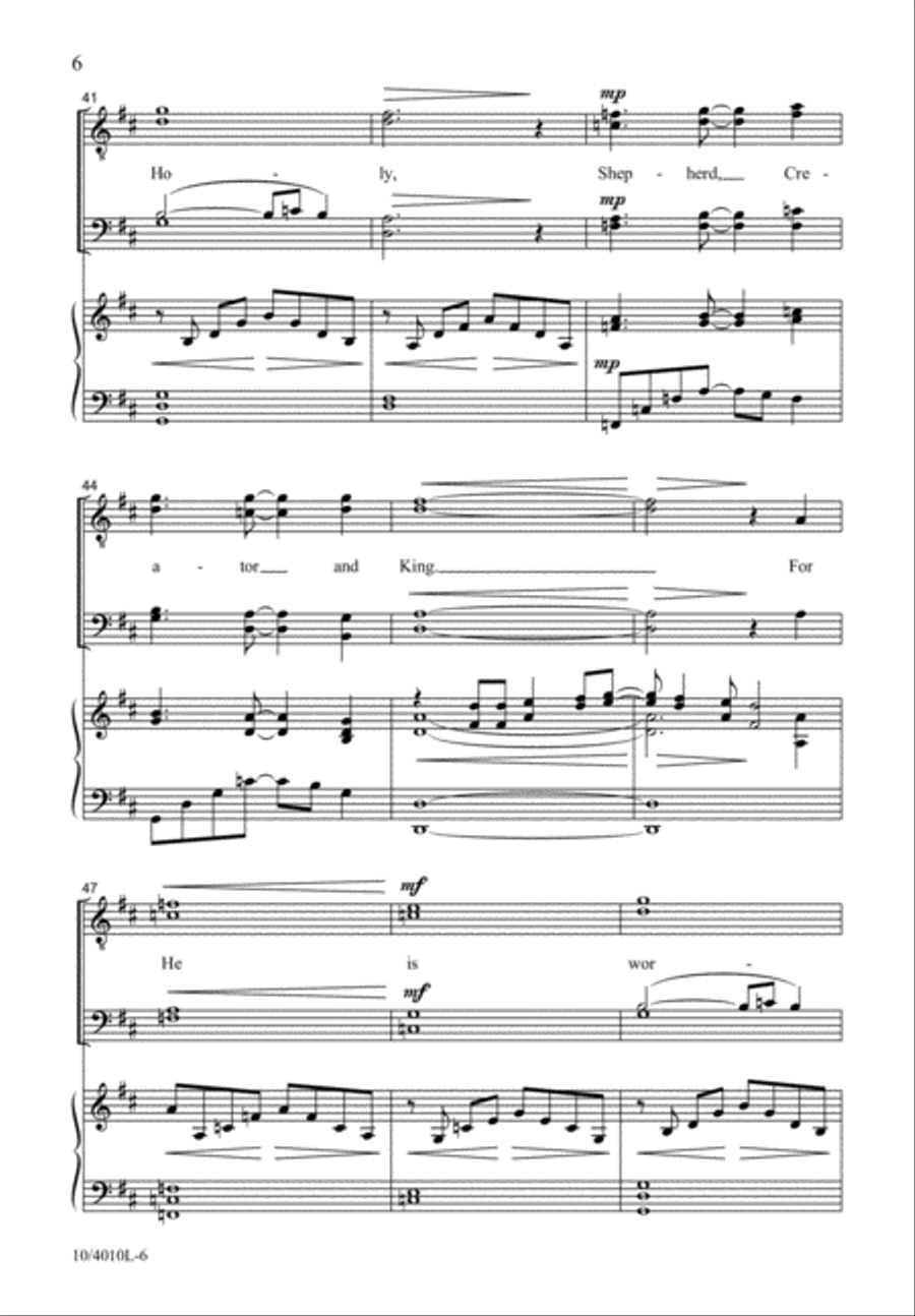 O Come, Let Us Sing TTBB scores gallery preview page 7