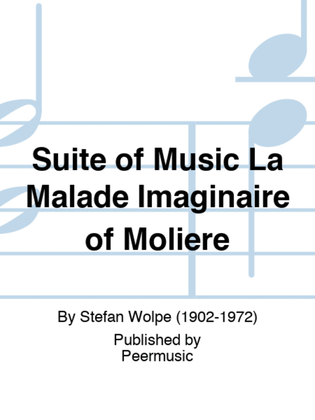 Suite of Music La Malade Imaginaire of Molière