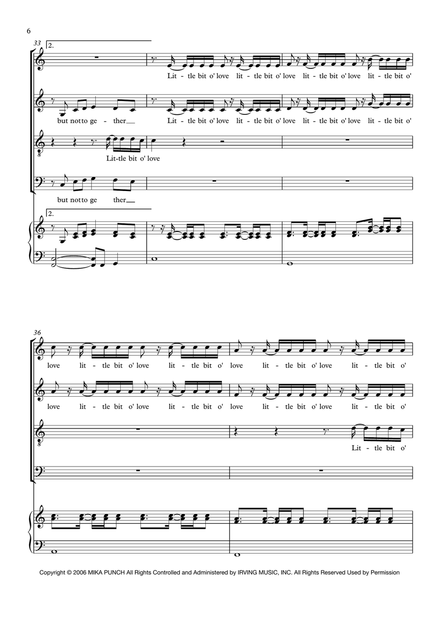 Happy Ending Happy Ending 4-Part scores gallery preview page 6
