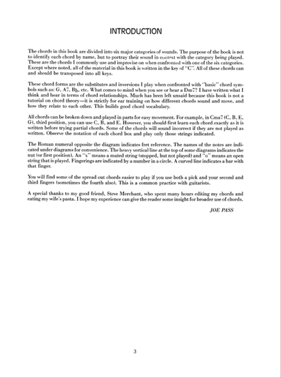 Joe Pass Guitar Chords Joe Pass Guitar Chords Electric Guitar scores gallery preview page 4
