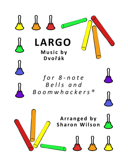 Largo for 8-note Bells and Boomwhackers® (with Black and White Notes) image number null