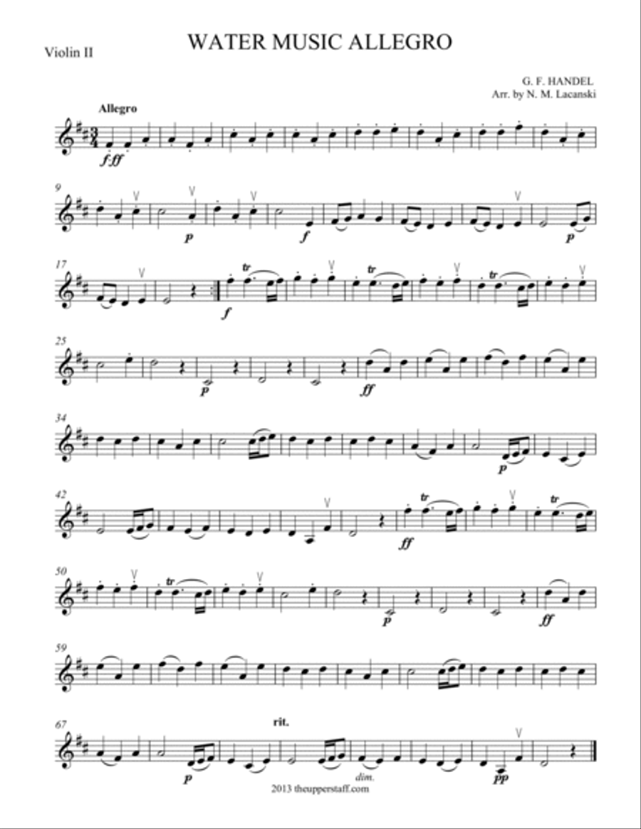 Water Music - Allegro String Orchestra scores gallery preview page 4