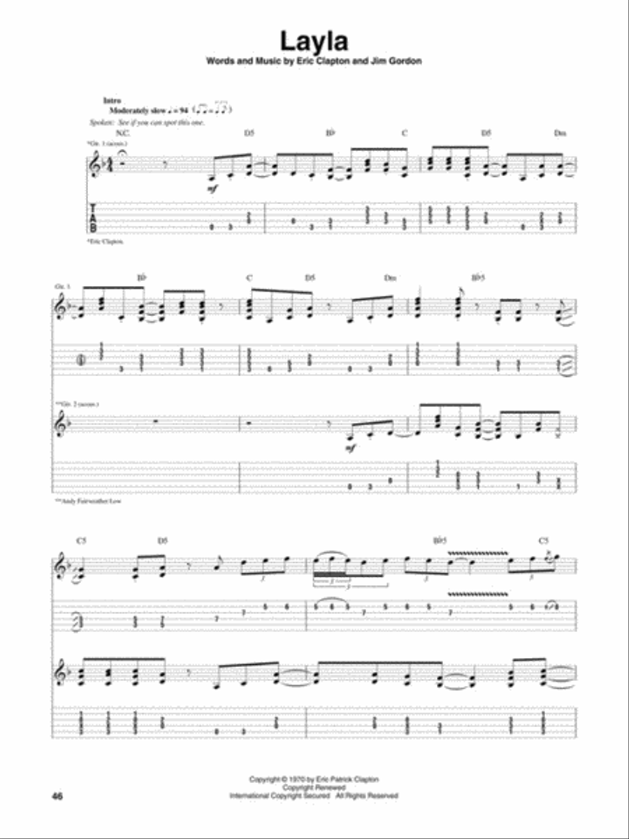Eric Clapton – Unplugged – Deluxe Edition Electric Guitar scores gallery preview page 5