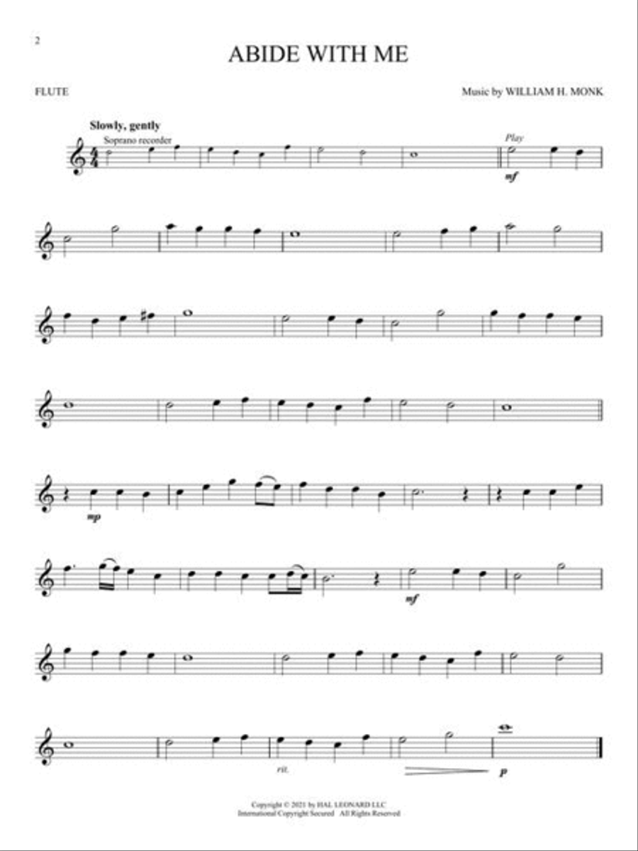 Peaceful Hymns for Flute Peaceful Hymns for Flute Flute Solo scores gallery preview page 4