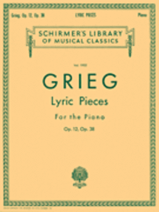Book cover for Lyric Pieces - Volume 1: Op. 12, 38