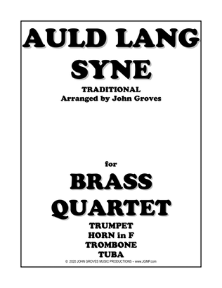 Book cover for Auld Lang Syne - Brass Quartet