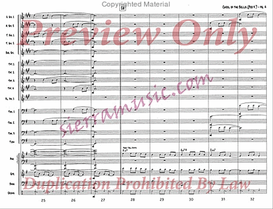 Carol of the Bells (pro) Jazz Ensemble scores gallery preview page 5