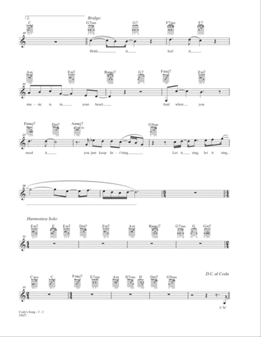 Cody's Song Cody's Song School and Community scores gallery preview page 2