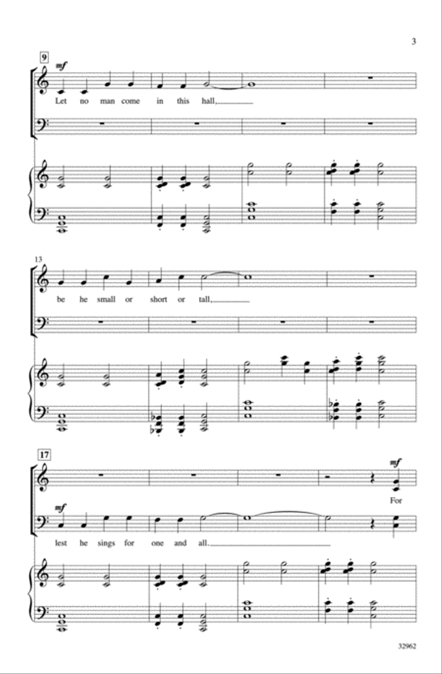 Now Is the Time of Christmas 4-Part scores gallery preview page 3