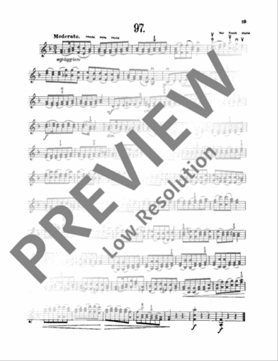 100 Studies Violin Solo scores gallery preview page 20
