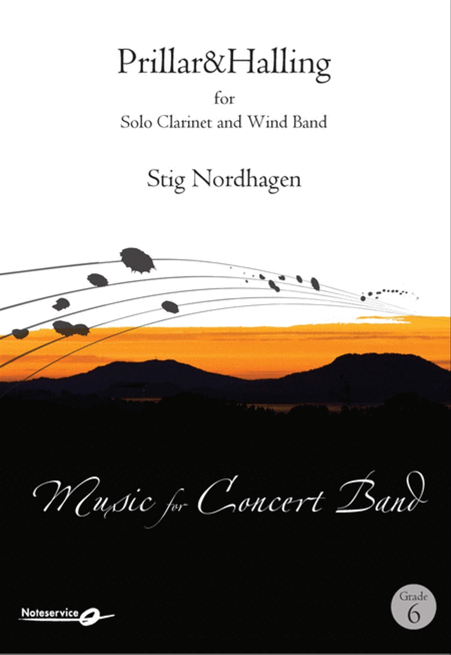 Prillar&Halling - for Solo Clarinet and Wind Band Concert Band scores gallery preview page 1