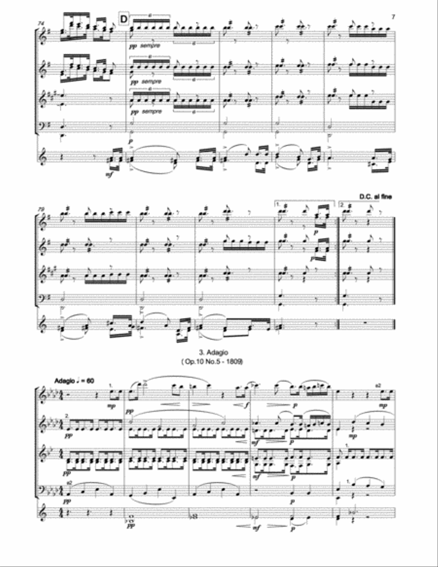 WEBER 3 Pieces for woodwind & horns Horn scores gallery preview page 6