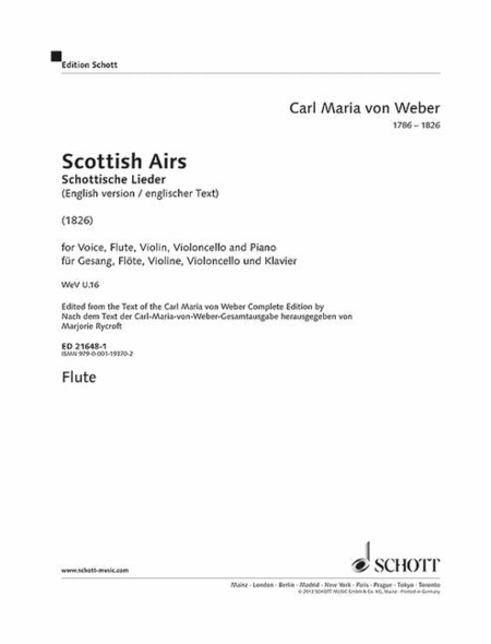 Scottish Airs Wev U.16 Flute Part (english Edition)