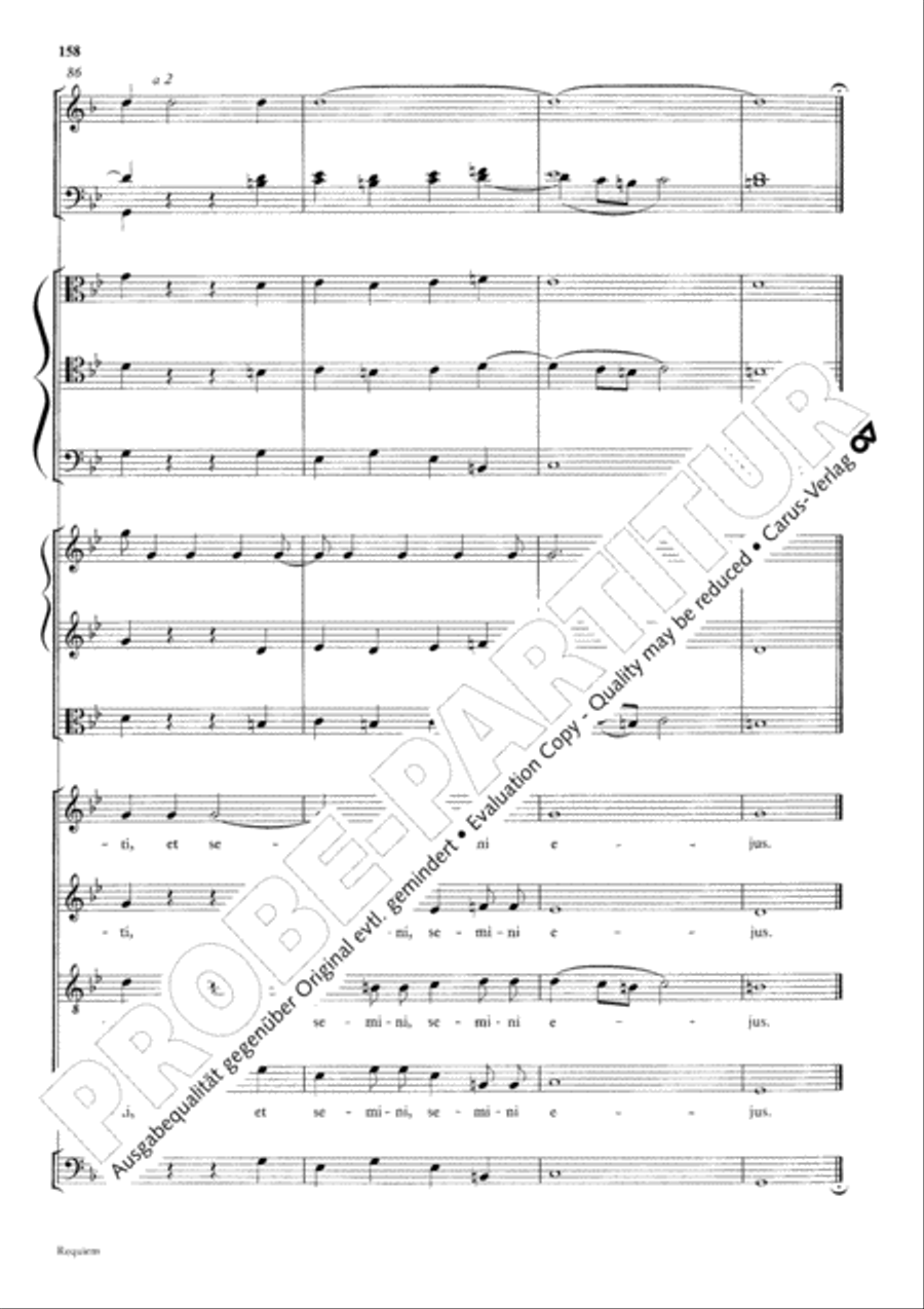 Requiem 4-Part scores gallery preview page 165