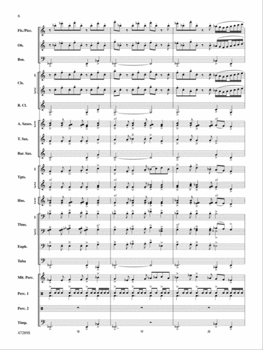 A Symphonic Celebration: Score Concert Band scores gallery preview page 6