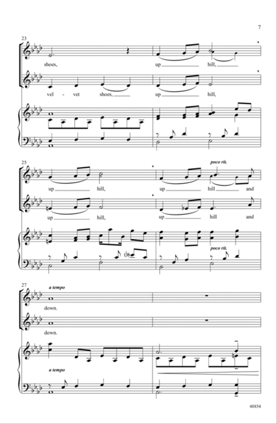Velvet Shoes Choir scores gallery preview page 5