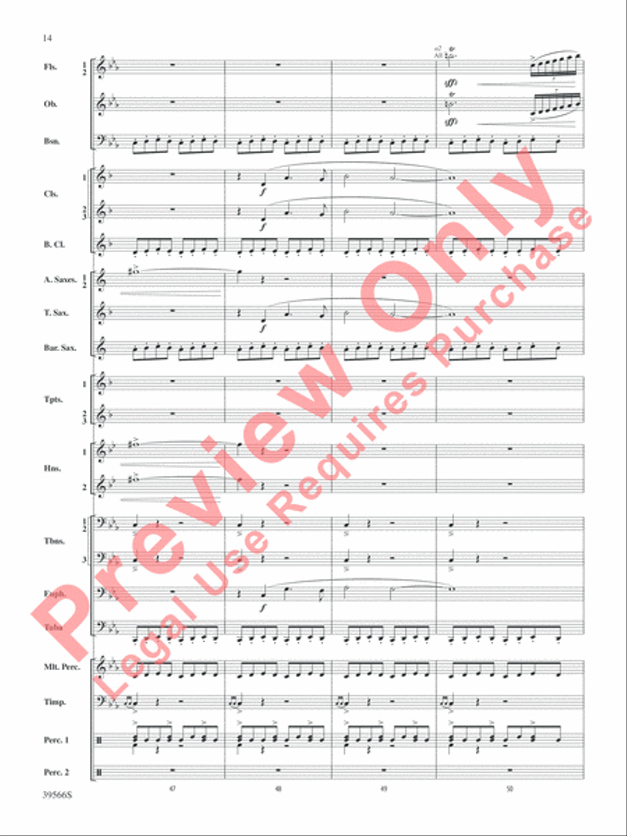 At the Movies with Danny Elfman Concert Band scores gallery preview page 15