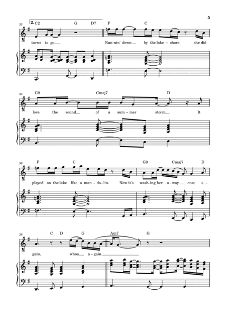 Mandolin Rain Voice scores gallery preview page 6