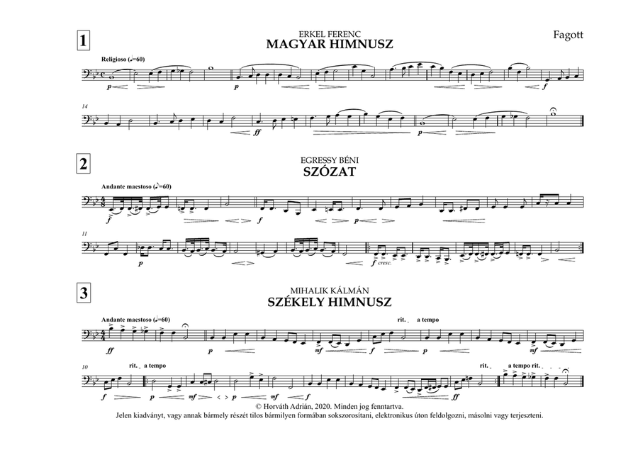 Indulókönyv 2020 - 06 Fagott Concert Band scores gallery preview page 5