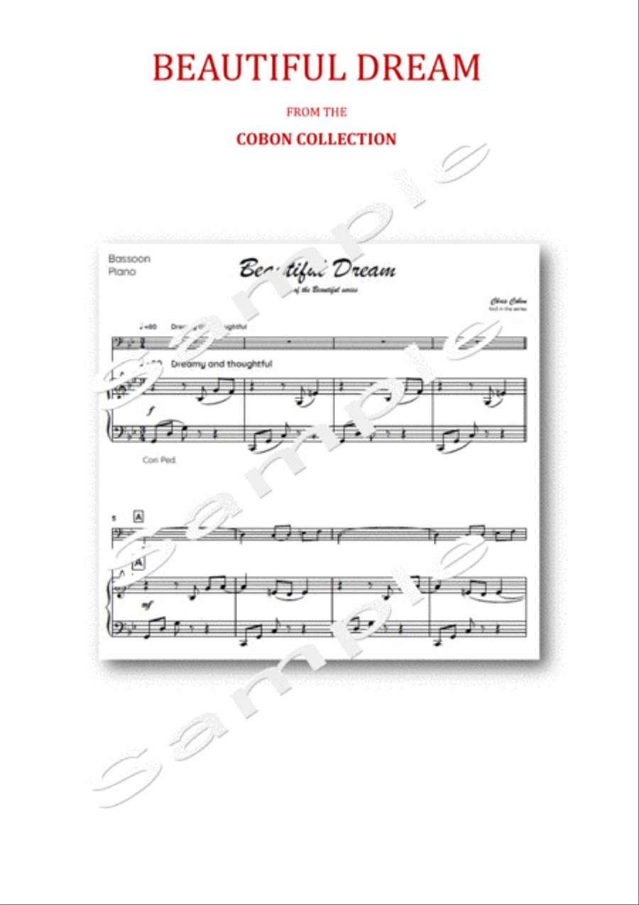 No.3 Beautiful Dream (Bassoon) Bassoon Solo scores gallery preview page 3